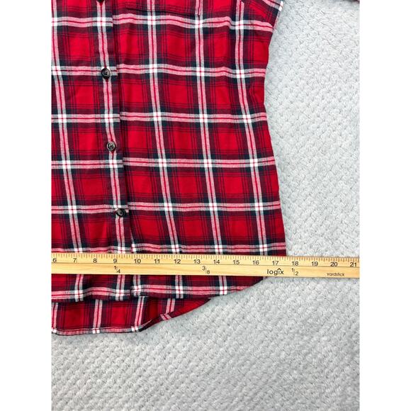 Fjallraven Women's Ovik Flannel Long Sleeve Shirt Deep Red Size X-Small Outdoor - Picture 8 of 16